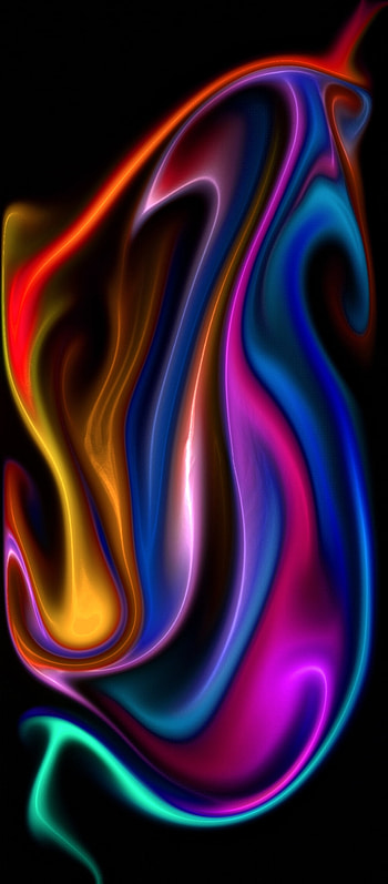Ribbons2, liquid, abstract, colorful, flow HD phone wallpaper