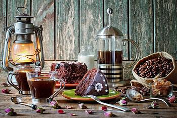 Food, Tablewares, Desert, Coffee, Bakery Products, Baking, Pie HD wallpaper