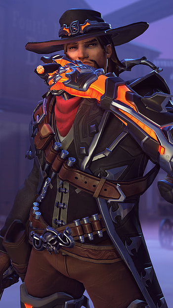McCree, Video game Overwatch, Exciting gameplay, Thrilling battles HD phone wallpaper