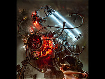 Scifi Fantasy, weapon, scifi, fantasy, machine HD wallpaper