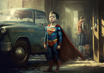 James Gunns As Child Superman , superman, superheroes, artist, artwork, digital-art, deviantart HD wallpaper