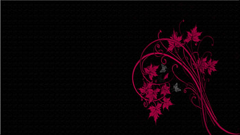 Rec Swirls, black, sirls, butterfly, red, silver HD wallpaper