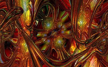 Abstract, Fire, Gold, Shine, Light, Device HD wallpaper