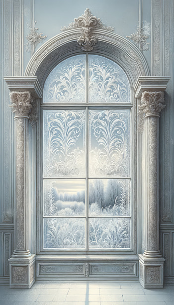 Frosty Elegance: Winter Window, window, architecture, interior HD phone wallpaper