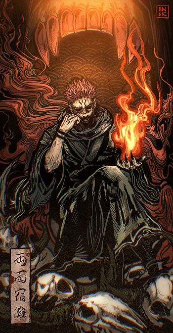Sukuna, yuji, kaisen, jujutsu, manga, manwa, anime HD phone wallpaper