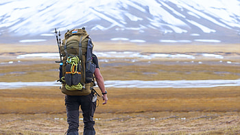 Backpacking adventure, Wanderlust travel, Traveling on foot, Backpacker's journey HD wallpaper