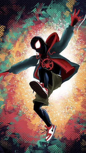 Miles Morales, Black, Spiderman HD phone wallpaper