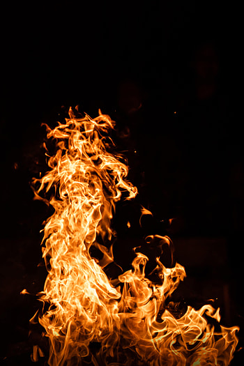 Fire, Dark, Flame, Element HD phone wallpaper