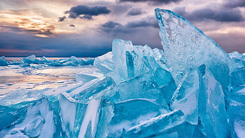 Frozen lake Baikal, Ice wonderland, Winter serenity, Natural marvel HD wallpaper