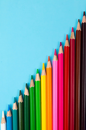 Miscellanea, Miscellaneous, Multicolored, Motley, Drawing, Color, Colors, Pencils, Painting HD phone wallpaper