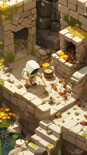 Hive Haven, bee HD phone wallpaper