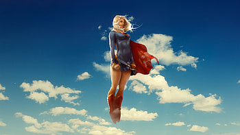 Supergirl Where Day Meets Night, supergirl, superheroes, artwork, art, digital-art HD wallpaper
