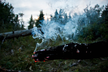 Smoke, Miscellanea, Miscellaneous, Angle, Corner, Stick HD wallpaper