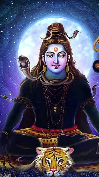 Bholenath Ki , Moon Background HD phone wallpaper