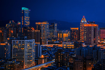 Cities, Night, Architecture, Skyscraper, Building, Lights HD wallpaper