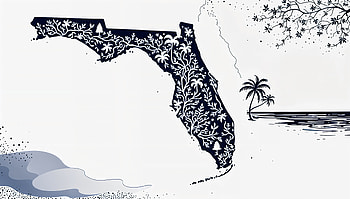 Florida Elegance: A Ultra Experience, Florida, illustration, tropical, palm tree, coastline HD wallpaper