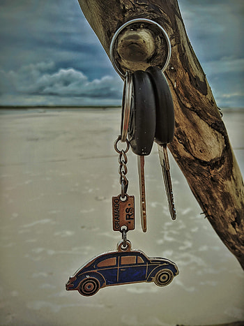 Chaveiro de fusca, sky, praia, bettle HD phone wallpaper