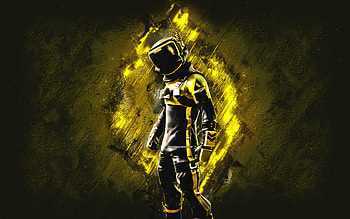 Fortnite Yellow Toxic Trooper Skin, Fortnite, main characters, yellow stone background, Yellow Toxic Trooper, Fortnite skins, Yellow Toxic Trooper Skin, Yellow Toxic Trooper Fortnite, Fortnite characters HD wallpaper