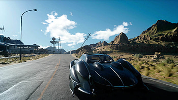 Regalia Type-F on the Road - Final Fantasy XV HD wallpaper