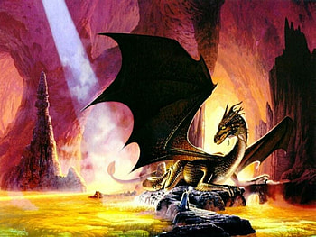 Dragon vs Mage, dragon, mage, black HD wallpaper