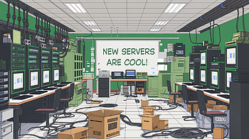 : Cool New Servers in a Dynamic Server Room, computer, data center, technology HD wallpaper
