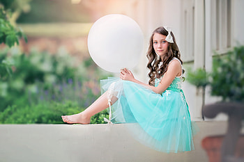 turquoise dress, girls, girl, dress, turquoise HD wallpaper