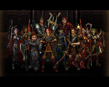 Dungeon Siege II Broken Wolrd, yoren, vix, sartan, companions, lothar, amren, ressa, taar, siege, broken, dungeon, world, eva, finala, deru HD wallpaper