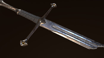 Narsil Sword, Broken masterpiece, Sword of destiny, Epic relic HD wallpaper