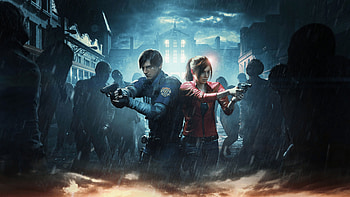 Resident Evil 2 Official Art 2019, claire-redfield, resident-evil-2, games, 2019-games, leon-kennedy HD wallpaper