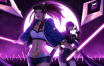 Akali And Evelynn, akali-league-of-legends, league-of-legends, games, deviantart HD wallpaper