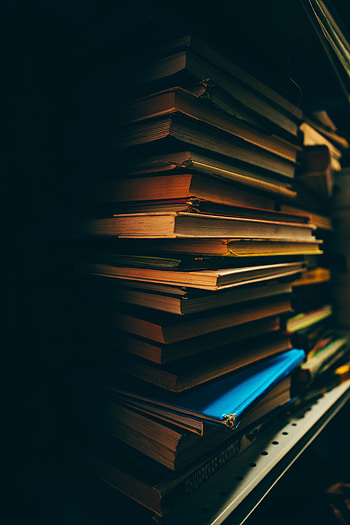 Books, Dark, Miscellanea, Miscellaneous, Library, Shelf HD phone wallpaper