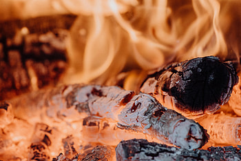 Fire, Bonfire, Flame, Miscellanea, Miscellaneous, Angle, Corner, Log HD wallpaper