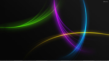 Beautiful Colorful Lines on Black Background HD wallpaper