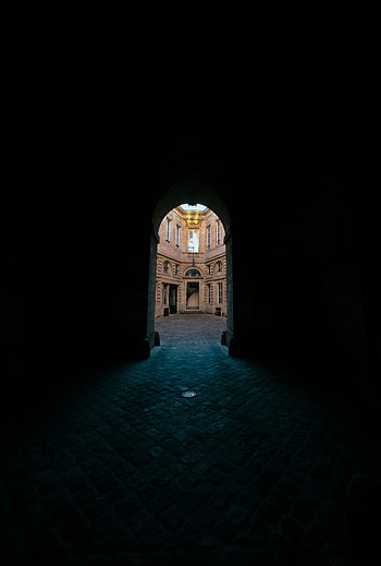 Architecture, Building, Dark, Arch, Lane HD phone wallpaper