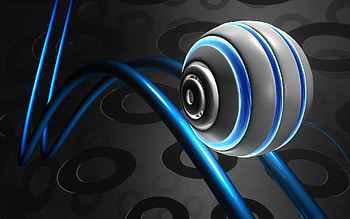 Shine, Light, 3D, Form, Neon, Ball HD wallpaper