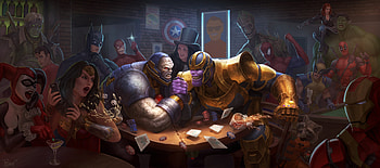 Darkseid Vs Thanos Artwork, darkseid, thanos, superheroes, artwork HD wallpaper