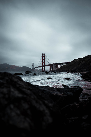Bridge, coast, architecture HD phone wallpaper