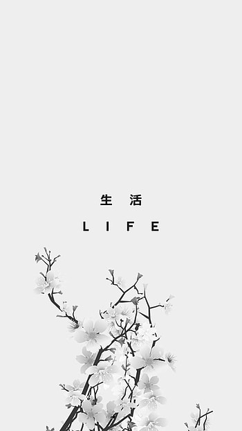 Black And White Japanese Aesthetic , Japanese White Aesthetic HD phone wallpaper