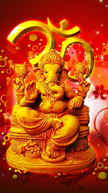 Shri Ganesh, Om Background HD phone wallpaper