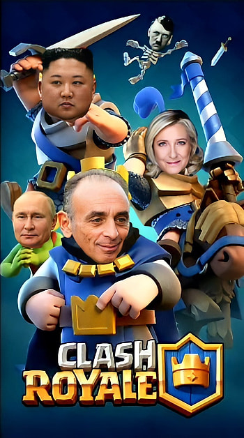 C.royal présidentielle, Zemmour, clashroyal, drole, Lepen HD phone wallpaper