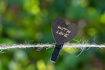 Love, Blur, Smooth, Heart, Pin, Clothespin HD wallpaper