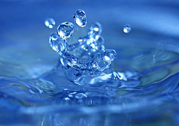 Splash, blue, drops, water HD wallpaper
