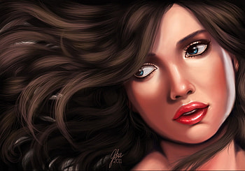 Girl Portrait, abstract, fantasy, portrait, girl, beauty HD wallpaper
