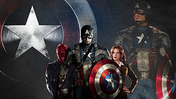 Captain America , Superheroic patriot, Avenger's shield, Marvel franchise HD wallpaper