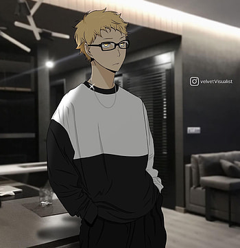 Tsukishima Kei, haikyuu, anime HD phone wallpaper