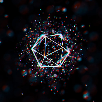 Abstract, Glare, Grid, Space, Geometric, Polygon HD phone wallpaper