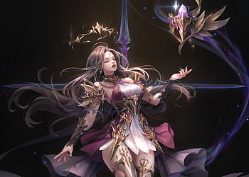 Sorceress, shumolly, girl, fantasy HD wallpaper