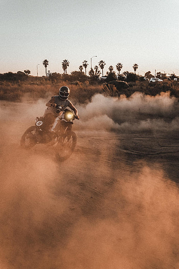 Motorcycles, Motorcyclist, Motorcycle, Dust, Cross HD phone wallpaper