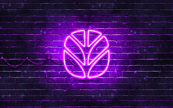 New Holland Agriculture violet logo, , violet brickwall, New Holland Agriculture logo, brands, New Holland Agriculture neon logo, New Holland Agriculture HD wallpaper