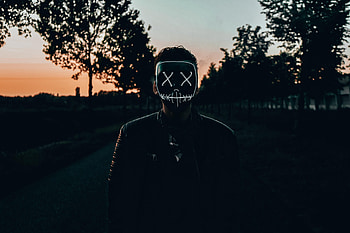 Dark, Darkness, Mask, Human, Person, Anonymous HD wallpaper